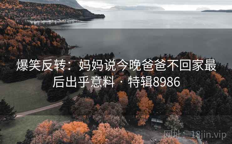爆笑反转：妈妈说今晚爸爸不回家最后出乎意料 · 特辑8986
