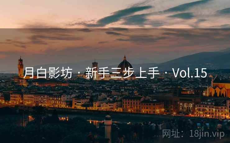 月白影坊 · 新手三步上手 · Vol.15