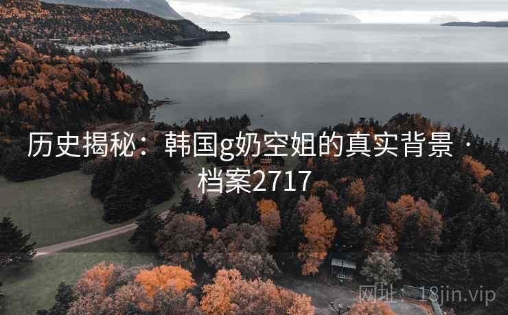 历史揭秘:韩国g奶空姐的真实背景 · 档案2717 历史揭秘:韩国g奶空姐的真实背景 · 档案2717
